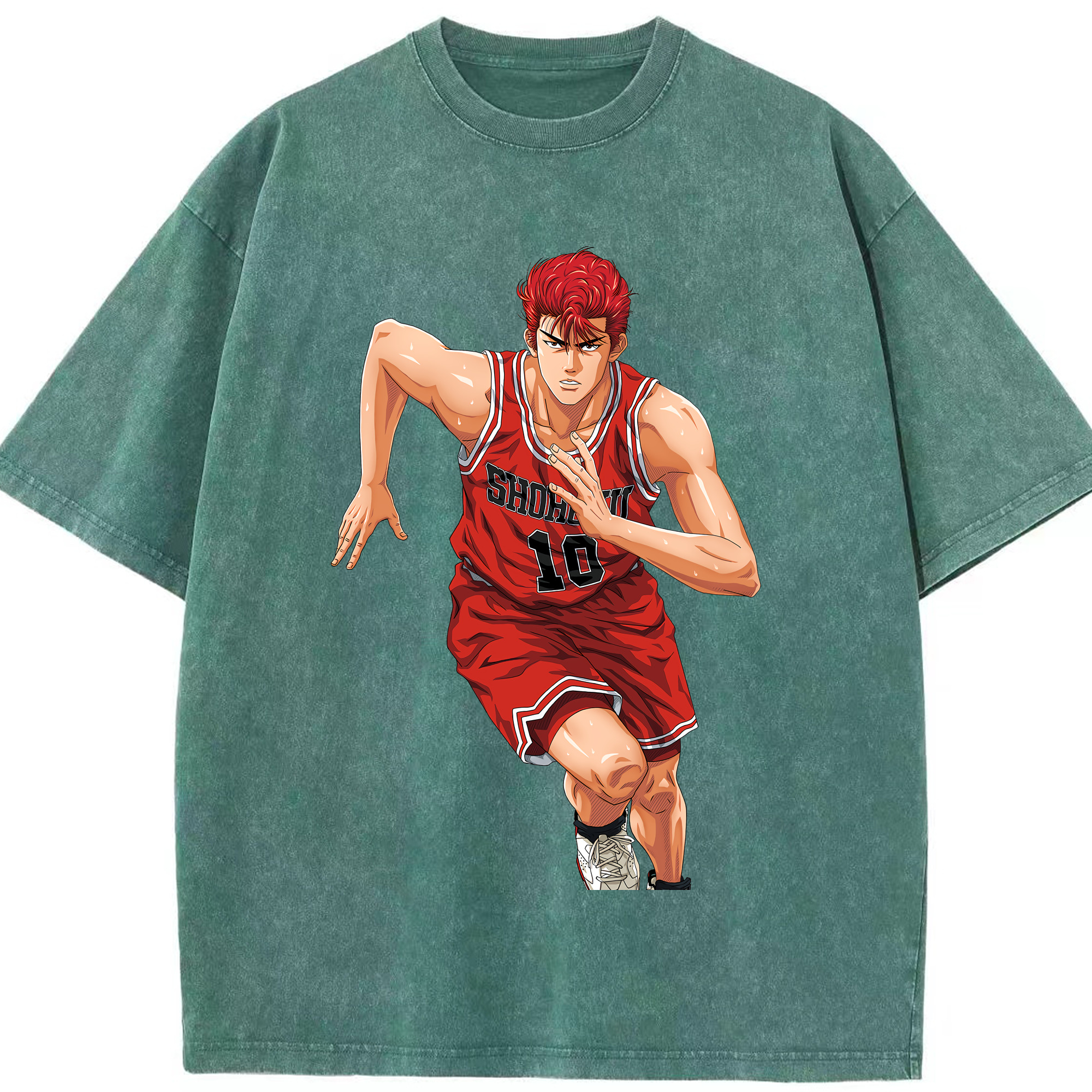（画像用） SLAM DUNK／スラムダンク 綿100% ヴィンテージ風 半袖Tシャツ（フロントプリント）